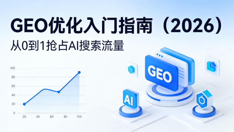 【最新】GEO优化入门指南(2026)，从0到1抢占AI搜索流量-源创文化-逐光轻创终点站