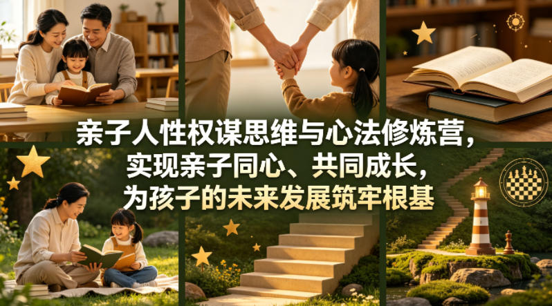 亲子人性权谋思维与心法修炼营，实现亲子同心、共同成长，为孩子的未来发展筑牢根基【音频】-源创文化-逐光轻创终点站