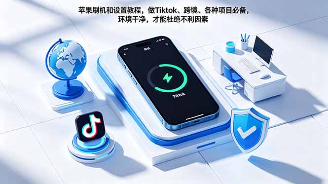 苹果刷机和设置教程，做Tiktok、跨境、各种项目必备，环境干净，才能杜绝不利因素-源创文化-逐光轻创终点站