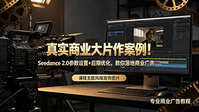 真实商业大片作案例！Seedance 2.0参数设置+后期优化，教你落地商业广告-源创文化-逐光轻创终点站