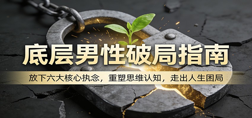 底层男性破局指南：放下六大核心执念，重塑思维认知，走出人生困局-源创文化-逐光轻创终点站
