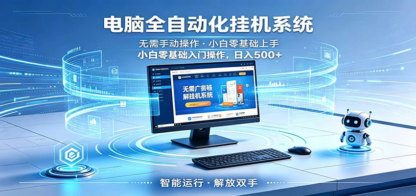 智能广告挂机无需值守，小白上手轻松实现每日增收-源创文化-逐光轻创终点站