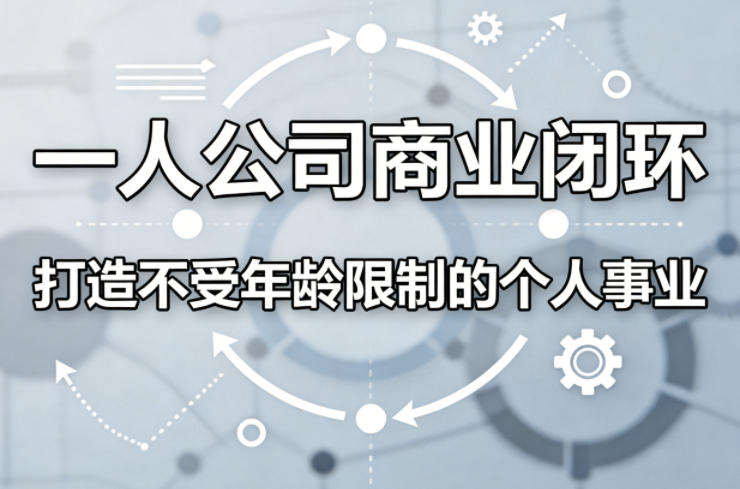 一人公司商业闭环，打造一份不受年龄限制的个人事业-源创文化-逐光轻创终点站
