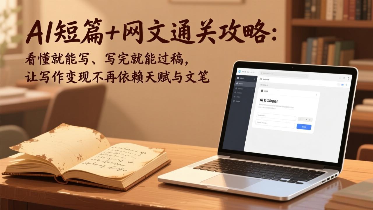 AI短篇+网文通关攻略-更新4月：看懂就能写、写完就能过稿，让写作变现不再依赖天赋与文笔-源创文化-逐光轻创终点站