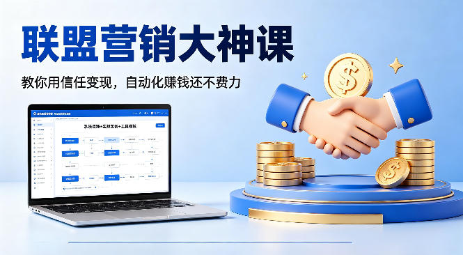 联盟营销大神课，教你用信任变现，自动化賺钱还不费力【原创双语字幕】-源创文化-逐光轻创终点站