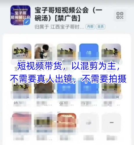 宝子哥头部团队短视频带货，以混剪为主，不需要真人出镜，不需要拍摄【更新26年3月】-源创文化-逐光轻创终点站