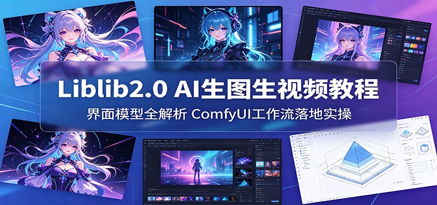 Liblib2.0 AI生图生视频教程:界面模型全解析,ComfyUI工作流落地实操-源创文化-逐光轻创终点站