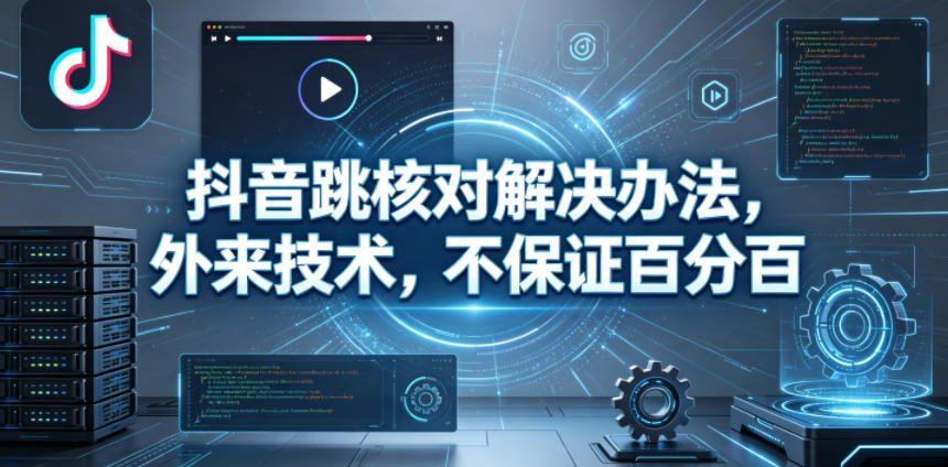 抖音跳核对解决办法,外来技术,不保证百分百-源创文化-逐光轻创终点站
