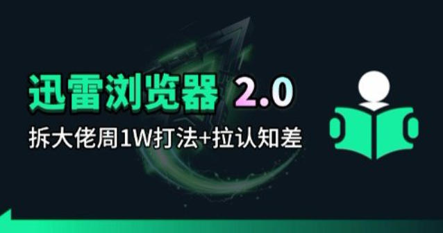 迅雷浏览器项目2.0_拆个大佬周1W的打法-源创文化-逐光轻创终点站