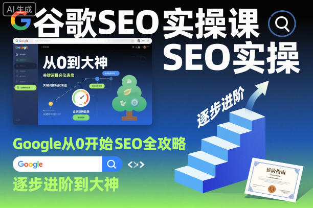 谷歌SEO实操课，Google从0开始SEO全攻略，逐步进阶到大神(更新26年)-源创文化-逐光轻创终点站
