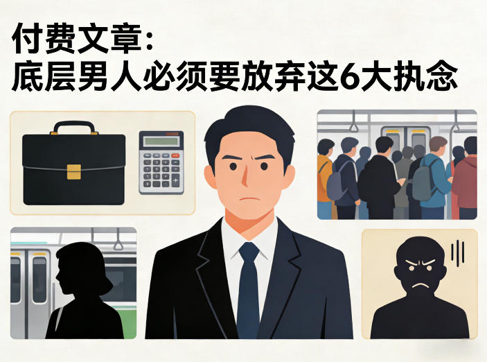 付费文章：底层男人必须要放弃这6大执念-源创文化-逐光轻创终点站