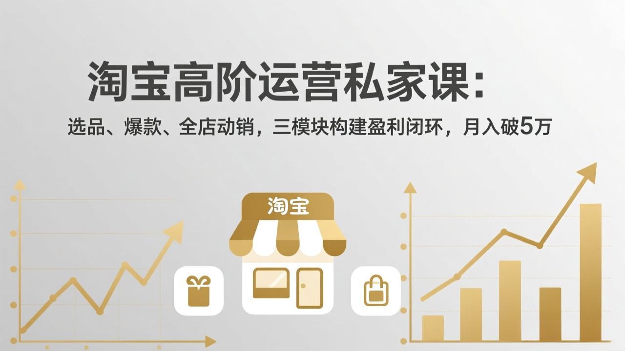 淘宝高阶运营私家课(更新26年4月-源创文化-逐光轻创终点站