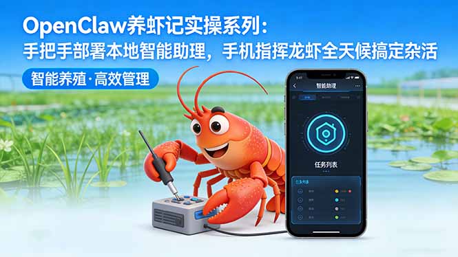 OpenClaw养虾记实操系列-更新：手把手部署本地智能助理，手机指挥龙虾全天候搞定杂活-源创文化-逐光轻创终点站