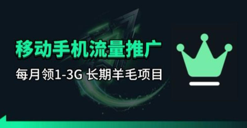 手机流量领取推广_每月一轮，刚需类的长期项目-源创文化-逐光轻创终点站