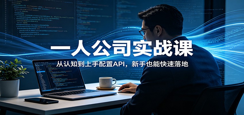 一人公司实战课：从认知到上手配置API，新手也能快速落地-源创文化-逐光轻创终点站