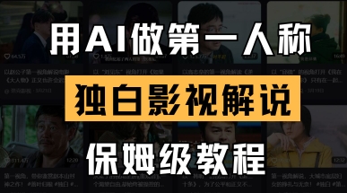 用AI做第一人称独白影视解说,手把手教学,保姆级教程-源创文化-轻创终点站